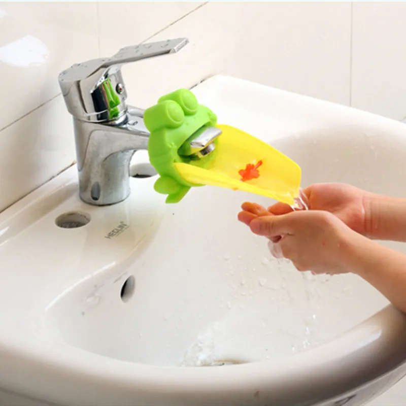 

Animal Shaped Bath Toy Water Saver Children Guide Baby Hand Washing Fruit Vegetable Device Faucet Extender Wash Tubs