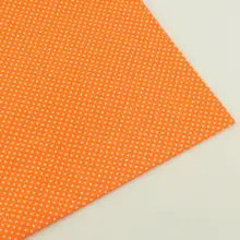 В белый горошек темно-оранжевый хлопок Ткань лоскутное Ткань S Жир Квартал Вышивание ткань telas Tecido ткани ремесла Куклы текстильная тильда