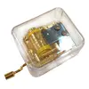 Castle In The Sky/Let It Go/You Are My Sunshine 18 note Acrylic Clear Gold Hand Cranked Gurdy Musical Mechanism Music Box ► Photo 2/6