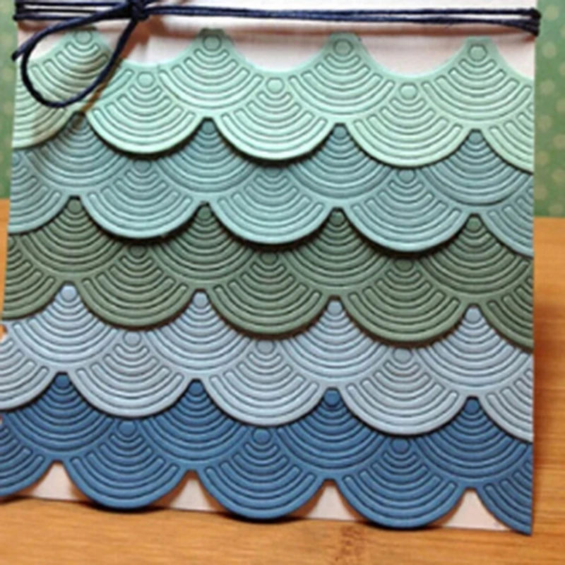 1 шт. 13 7*2 5 см DIY волнистые кружевные металлические трафареты для резки металла