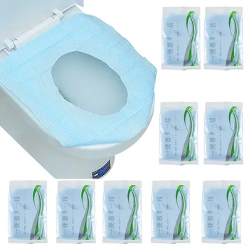 

Travel Toilet Seat Covers 50pcs Flushable Disposable Toilet Seat Covers for Travel Asiento de inodoro desechable H99F