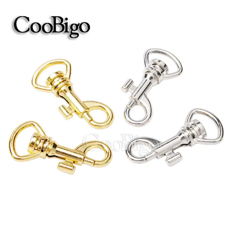 

5pcs Metal Swivel Trigger Lobster Snap Clasp Hook Clips Approx.1/2" For Webbing Leather Keychain Belt Bag Parts Accessories
