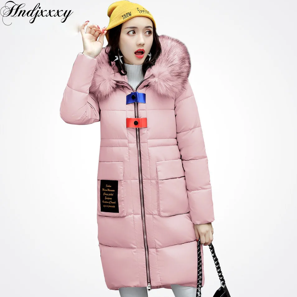 Femmes Rembourré Épaississement 2018 Grande gris Manteau Amovible Veste Noir army Fourrure De Green D'hiver Hndjxxxy Long Coton pourpre Survêtement Parkas Mode rose PwOdqv