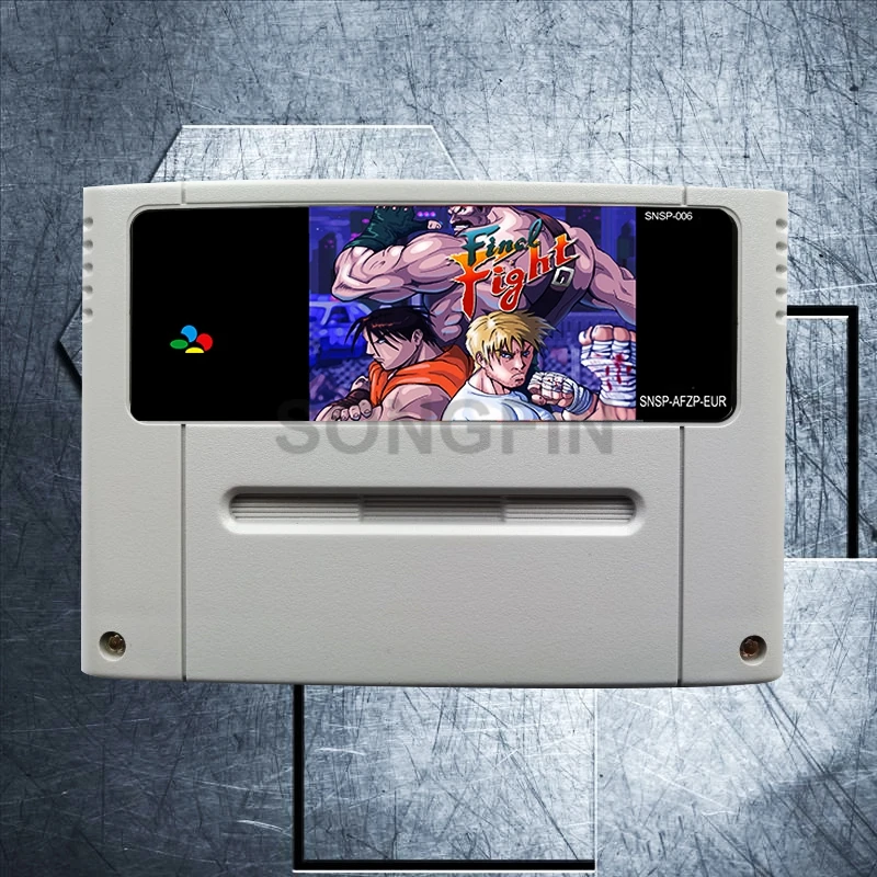 

Final Fight 16 Bit Big Gray Game Cartridge for PAL/EUR Version Game Console