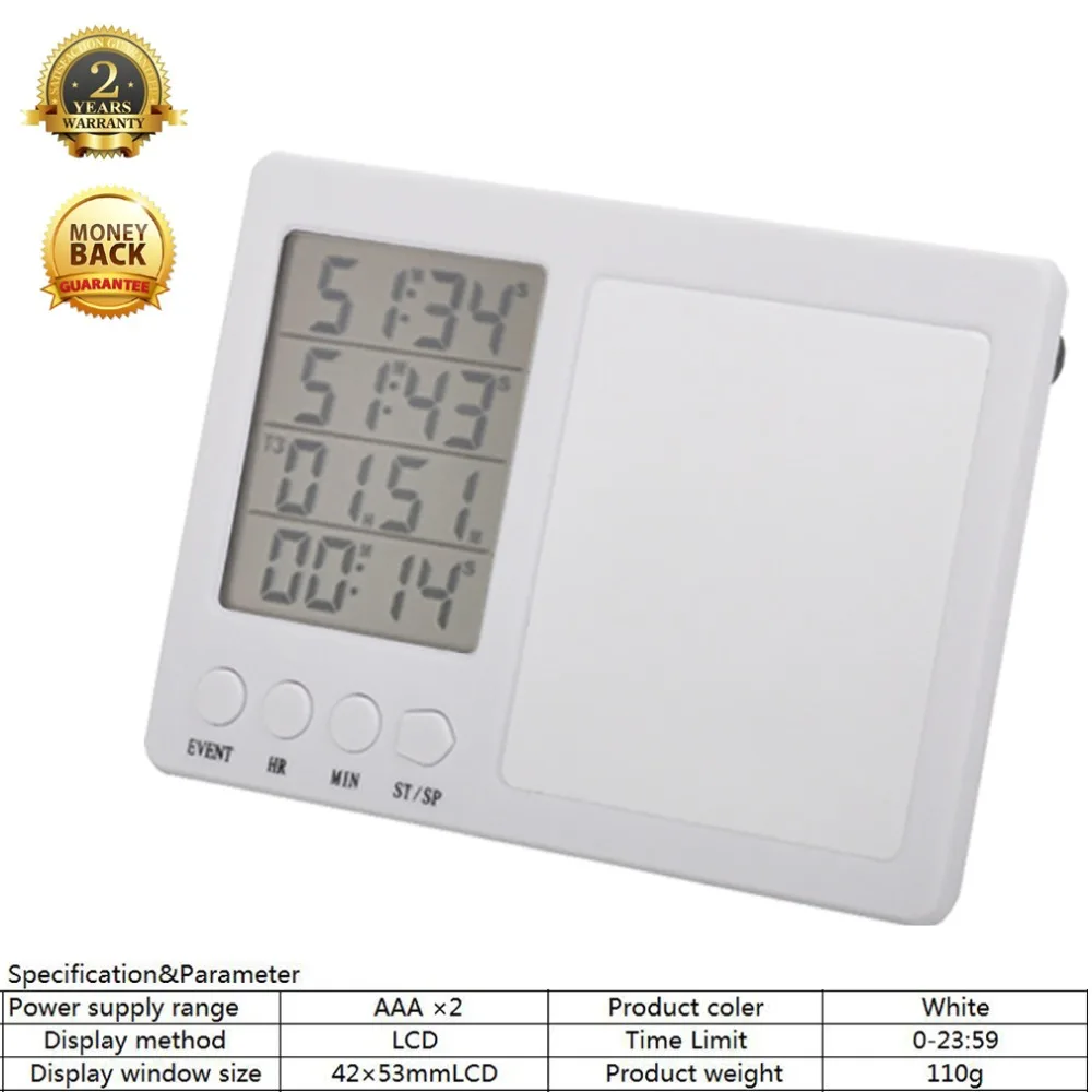 

Four channel electronic kitchen timer, large LCD tablet kitchen timer, multi-function timer, free shipping