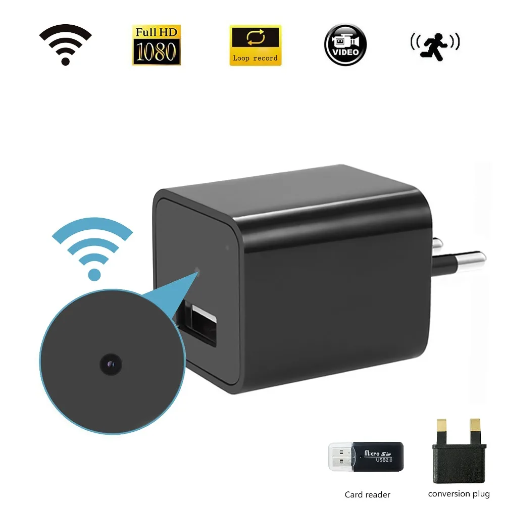 

PUAroom wifi mini camera with motion detection wifi remote view alarm message record video home security surveillance