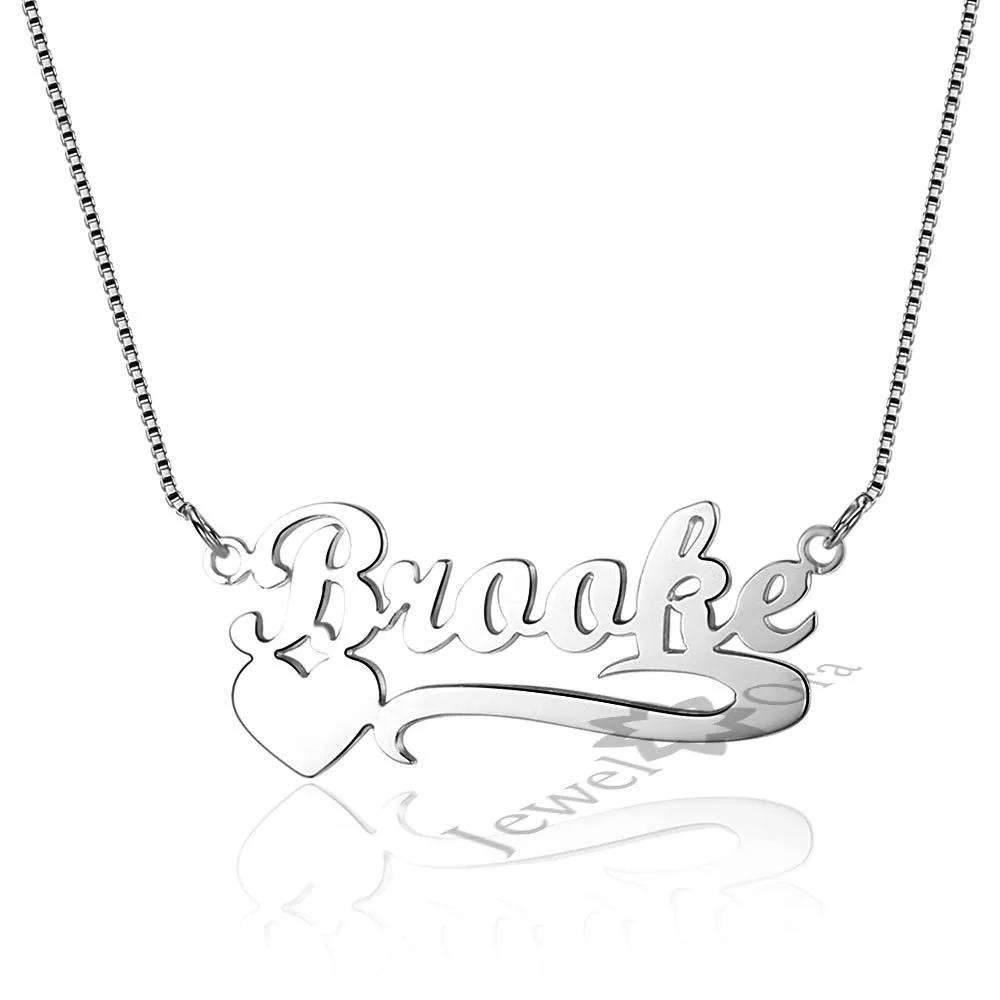 

Personalized Birthstone Gifts Custom 925 Silver Name Engraved Necklace Jewelry For Women DIY Necklace
