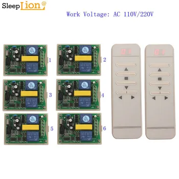 

Sleeplion AC 220V 2CH RF Remote Control Switch Digital Display+6*Receiver/ Projection Screen/Tubular Motor Garage Door Opener