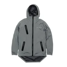 Сухой подходят толстовки Для мужчин куртка для бега сжатия с капюшоном Спортивные Футбол Джерси тренажерный зал Фитнес колготки Светоотражающие молнии куртка с капюшоном