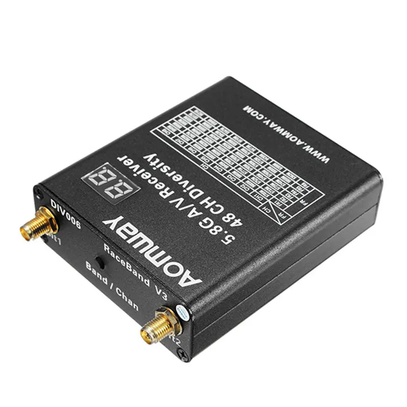 Aomway RX006 DVR видеорегистратор 5,8G 48CH разнообразие Raceband A/V приемник для RC Мультикоптер антенный передатчик часть