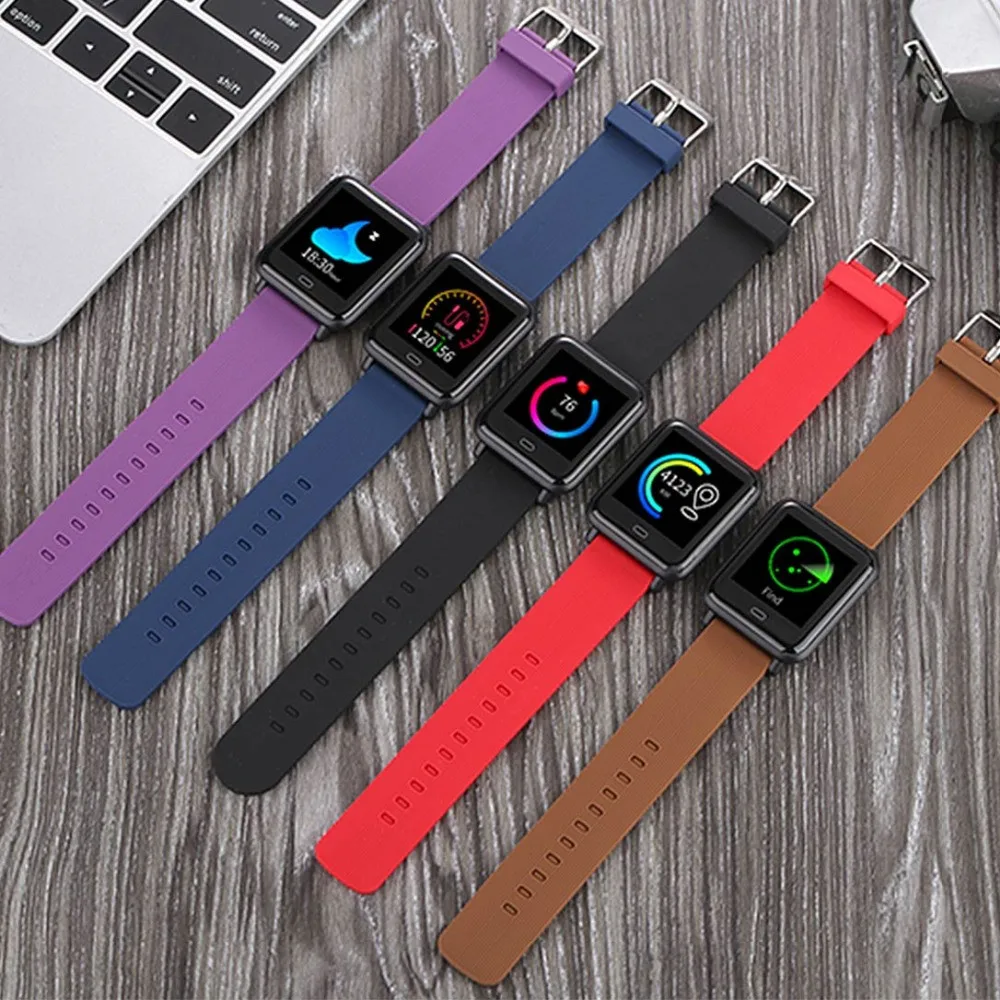 JQAIQ Smart Watch Heart Rate Monitor Fitness Tracker Smartwatch Sleep Monitor Message Display Multi-sport Model For Ios Android