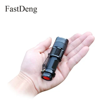 

Mini Zoom LED Flashlight Cree Q5 Lampada LED Lanterna Lamp Lampe Torche Belt Clip Light Pocket Torch Linterna Light use 14500 AA