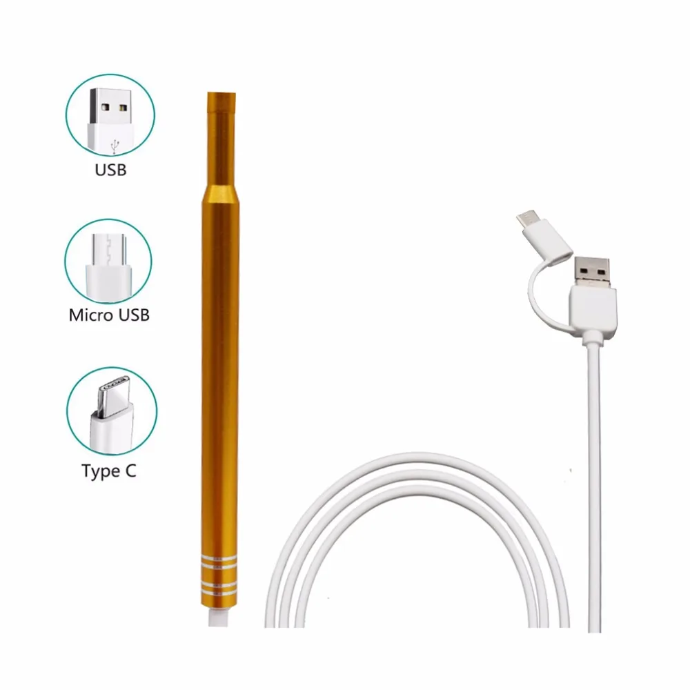 3 в 1 USB Ear Cleaning Endoscope Multifunctional USB Earpick с мини-камерой ручка визуальная Ear Cleaning Tool Android камера 720P