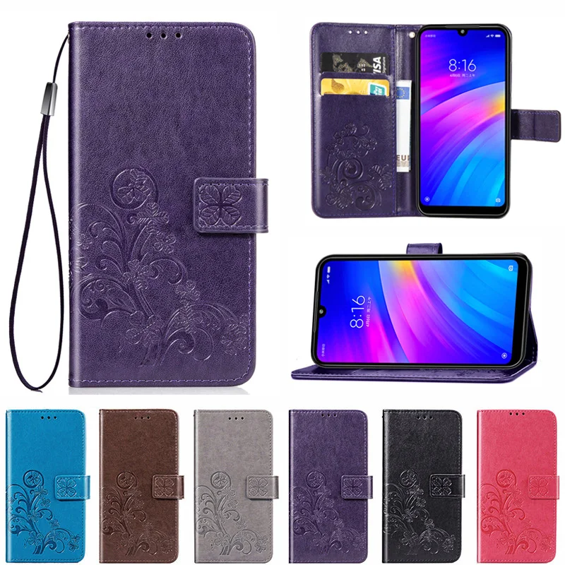 

Flip PU Leather Case For Xiaomi Redmi 7 Case Capa Book Wallet Stand Card Slot Phone Cases For Fundas Redmi 7A Note 7 Note 7 Pro