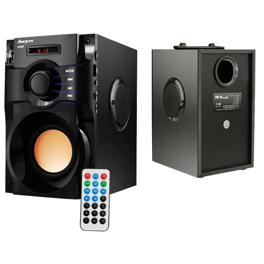 

A100 Remote Control Wireless Home Outdoor Portable Subwoofer Mini Stereo Sound Bluetooth Speaker SD/TF Card Playback
