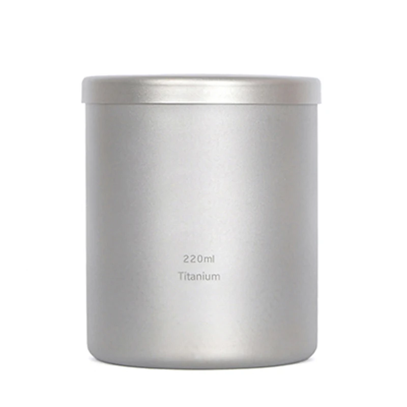 Keith 220 ml taza de titanio de doble pared con tapa de vidrio de agua no Básculas bacteriostático Vasos y copas Tazas camping senderismo ti3301 Keith 220 ml taza de titanio de doble pared con tapa de vidrio de agua no Básculas bacteriostático Vasos y copas Tazas camping senderismo ti3301