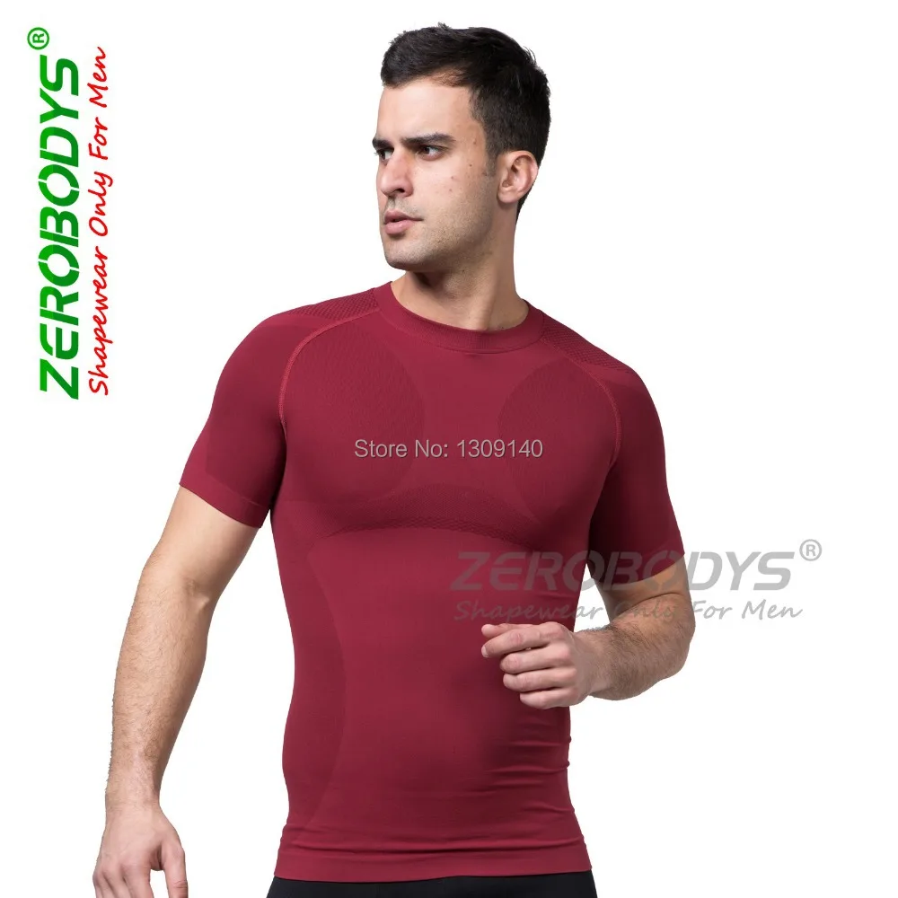 Для мужчин компрессионная футболка для похудения body shaper корректирующая Одежда Фитнес рубашка scuplt мышц живота Пояс Нижнее белье B391