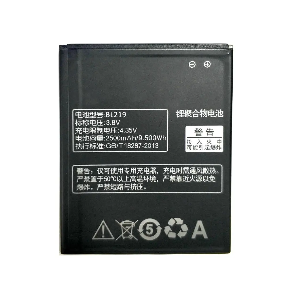 2019 новый BL 219 BL219 2500mAh аккумулятор для Lenovo A880 S856 A889 A890E S810T A850 + A916 мобильный телефон