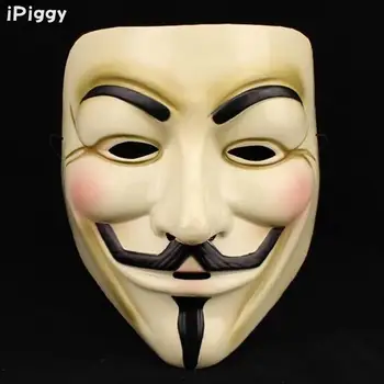 

Hot Selling 5PCS Party Masks V for Vendetta Mask Anonymous Guy Fawkes Fancy Dress Adult Costume Accessory Party Cosplay Masks