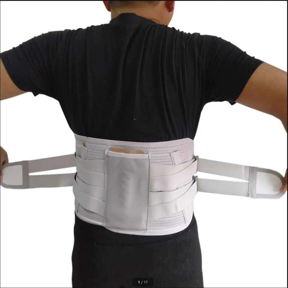 Adjustable Medical Traction Belt Lower Back Pain Massager Decompression Device Brace Support Posture Corrector | Красота и здоровье