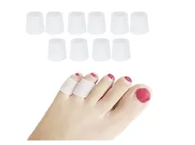 Pinkie corretor em gel para proteção de dedo, protetor de pinkie com bolhas de dedo do pé em gel de silicone 10 pçs/lote