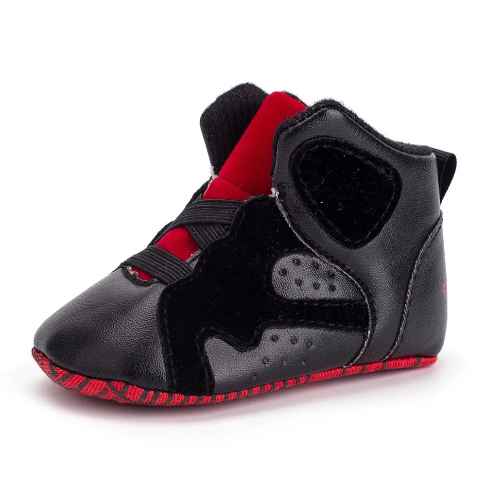 Одежда для новорожденных одежда для малышей для баскетбола с геометрическим рисунком мягкая подошва ботинки повседневная обувь