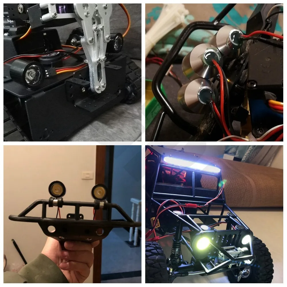 Светодиодный прожектор для радиоуправляемой лодки TRX4 SCX10 RC4WD LOSI UDR Slash E REVO X Maxx Rovan