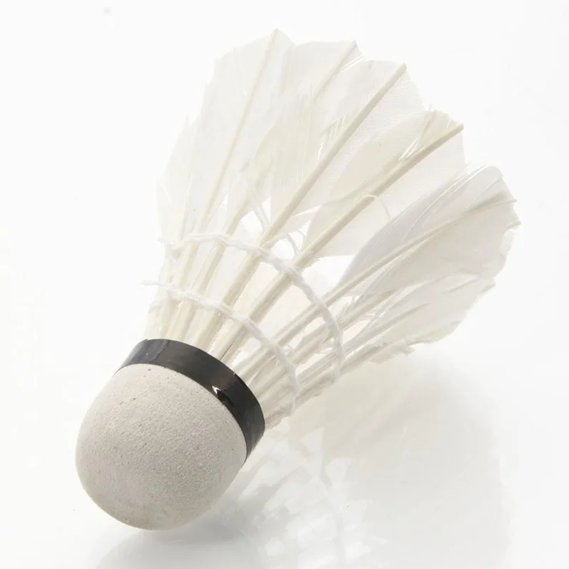 6 Pcs/Set Badminton Shuttlecocks Goose Feather Badminton Balls Outdoor Sports Badminton Accessories Durable Badminton