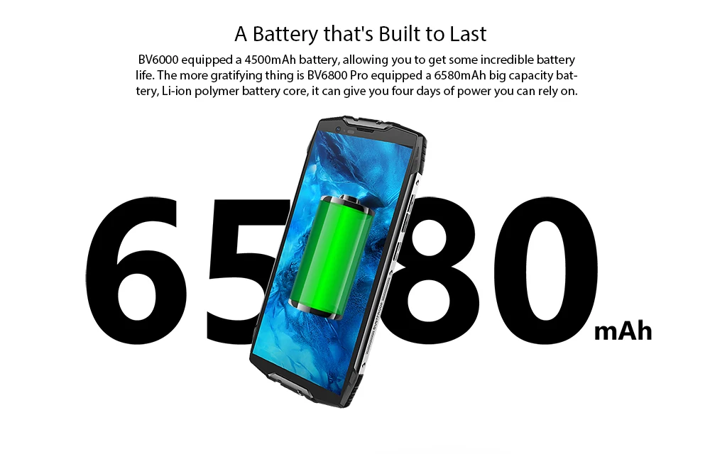 Blackview BV6800 Pro 5,7 дюймов смартфон беспроводной зарядки 4 Гб + 64 Dual SIM 18:9 6580 мАч батарея г NFC мобильного телефона