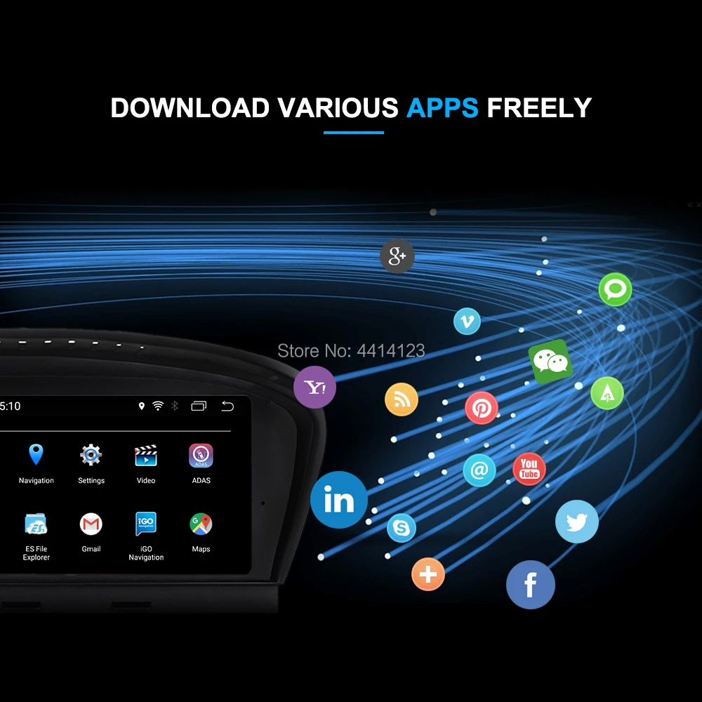 Discount Android 7.1 Car DVD Player car multimedia player auto Audio for BMW 3 Series E90 /E60 2009-2011 CIC 32GB GPS 6