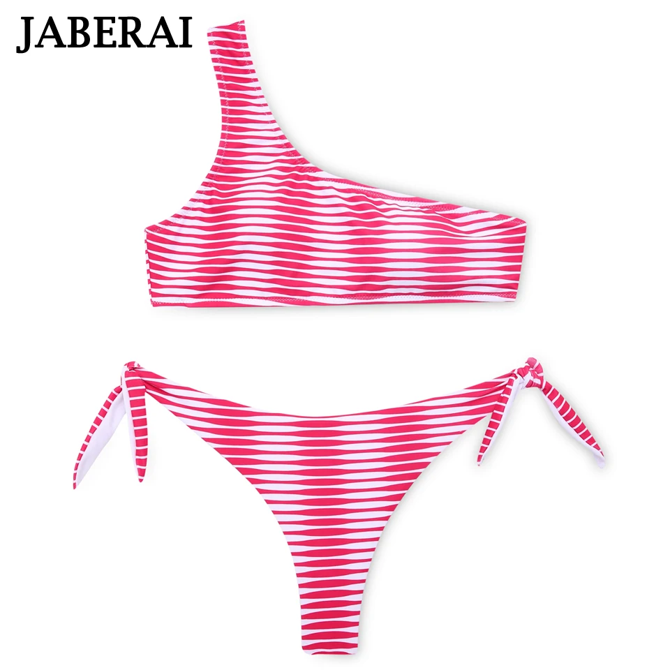 JABERAI 2019 One Shoulder Bikini Two Piece Swimsuit Women Swimwear