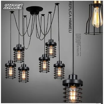 

Retro Cafe Restaurant Bar 6 Lamps,8 Lamps,10 Lamps Chandelier Personality Fashion Creative Tiannvsanhua Chandelier Light