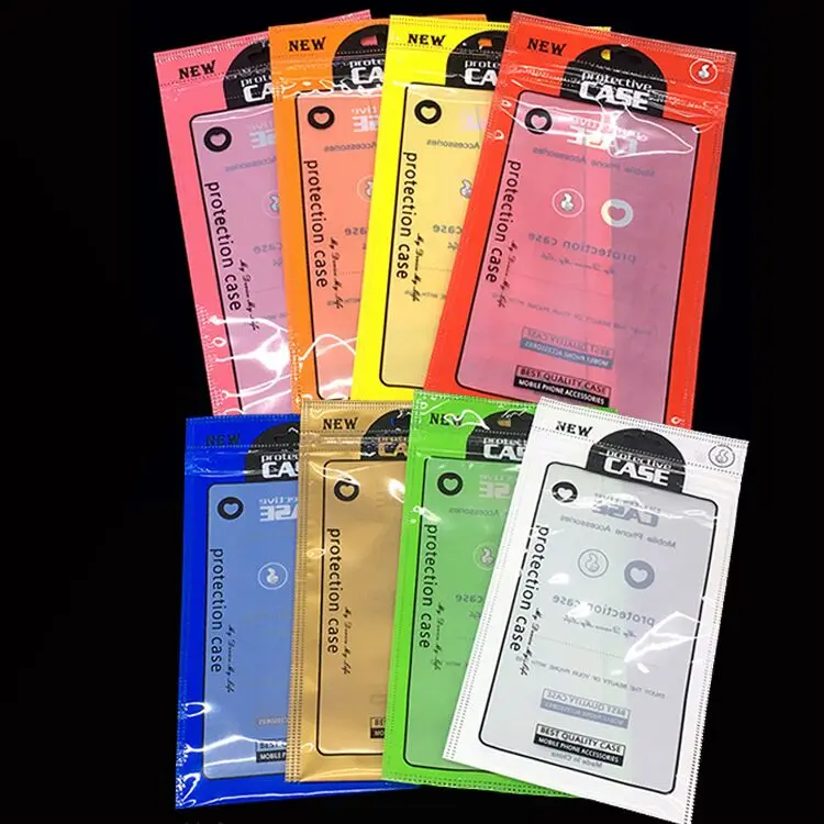 200pcs/lot Plastic Ziplock Bag For Mobile Phone Case Packaging Zip Lock