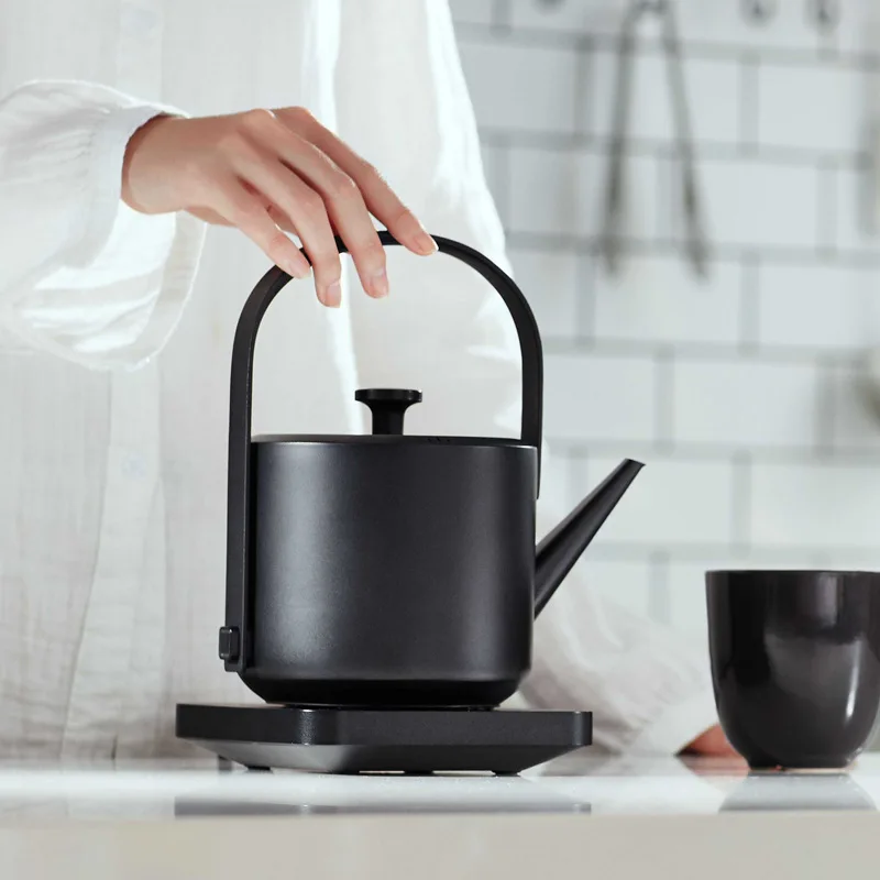 Простой дизайн Электрический Чай чайник бойлер 600 мл Ёмкость 1200 W Быстрое кипячение Кофе горшок с ручкой автоматической мощность-off
