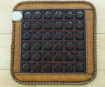 

2016 Heating Jade Cushion Natural Tourmaline Mat Top Quality Massage Jade Mat for Chair,chair and Sofa 45*45CM Free Shipping