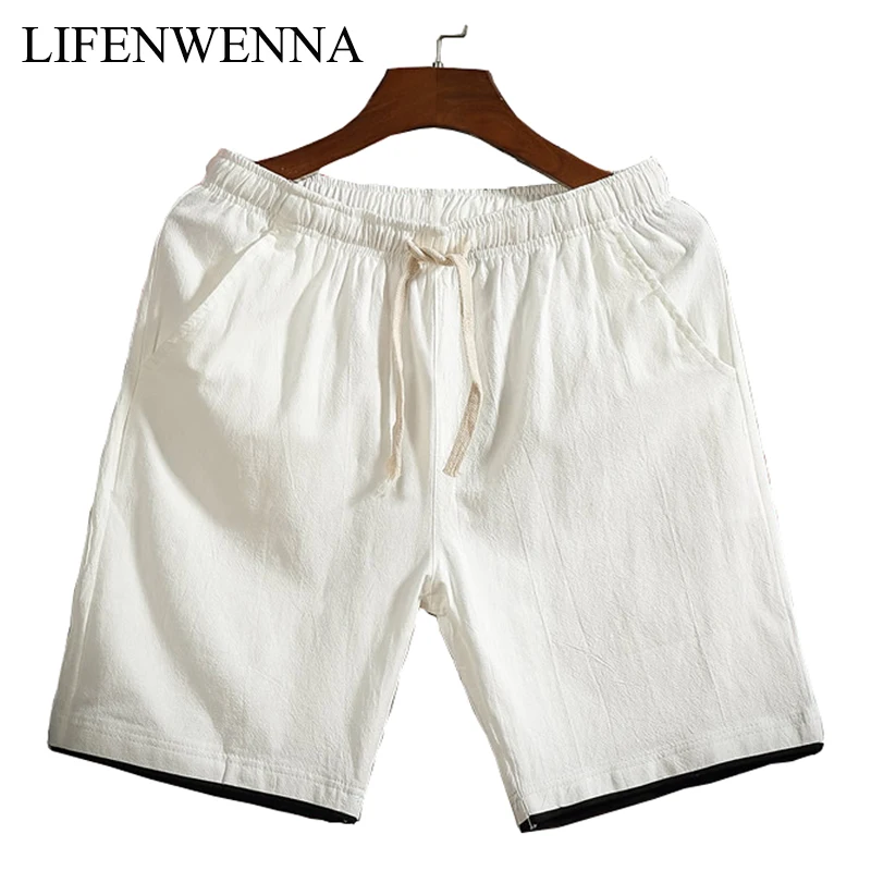Для Мужчин's Рубашки домашние новые летние модные однотонные Пляжные шорты мужской Цвет блок хлопковые шорты Для мужчин простой плюс Размеры шорты M-5XL
