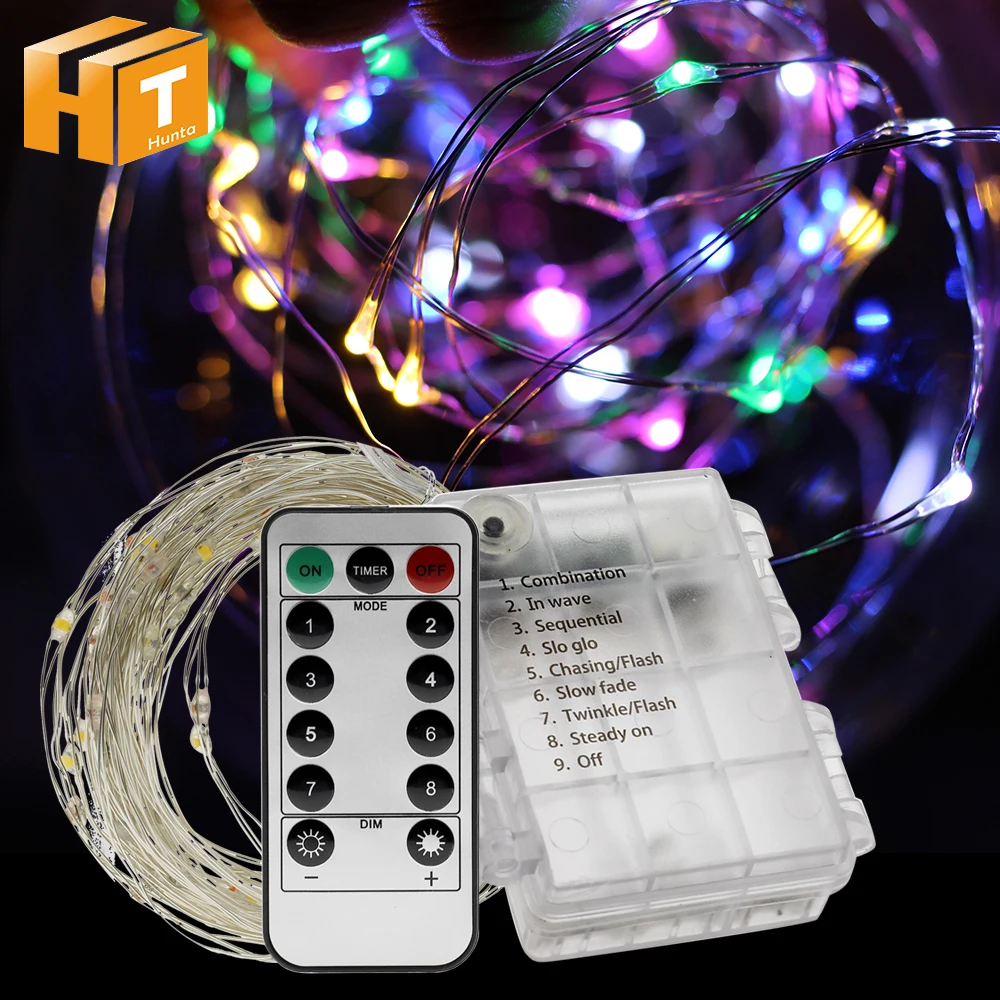 

Holiday Lighting String Battery Operate 5m 50LED / 10m 100LED Outdoor Indoor Decoration Fairy Lights Holiday LED String.
