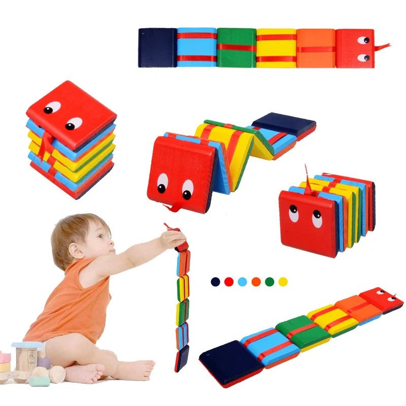 

2018 Baby Jigsaw Puzzles Educational Wooden Toys Small Magical Book Creative small toy for baby infant children kids gifts ZJD