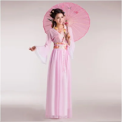Традиционный Древний китайский костюм Китайская одежда ханьфу женская одежда Hanfu леди фея великолепный костюм принцессы сценическое платье TL448 - Цвет: Розовый