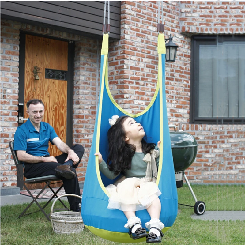 1 Pc Blue Baby Patio Swings Children Inflatable Hammock Outdoor Hanging