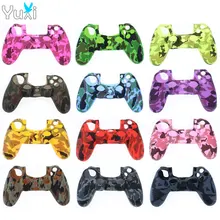 YuXi мягкий силиконовый резиновый чехол для Play Station Dualshock 4 PS4 DS4 Pro тонкий контроллер кожи+ ДЖОЙСТИК ручки крышки