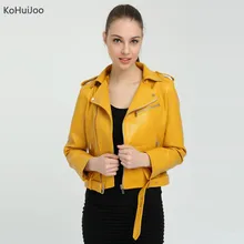 Spring Autumn Womens font b Leather b font font b Jackets b font and Coats Slim