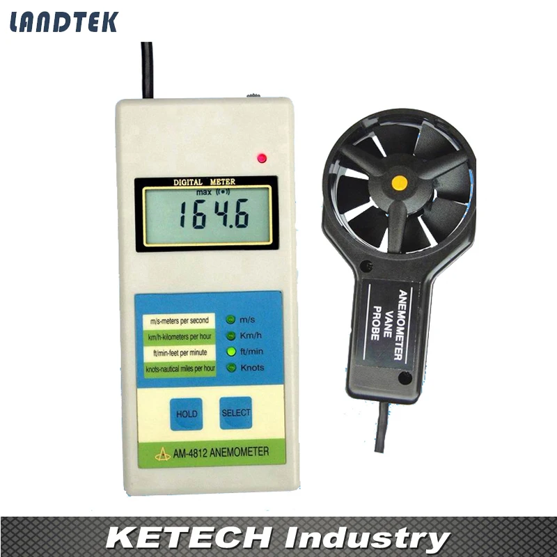 AM 4812 Portable Digital Anemometer in Speed Measuring Instruments