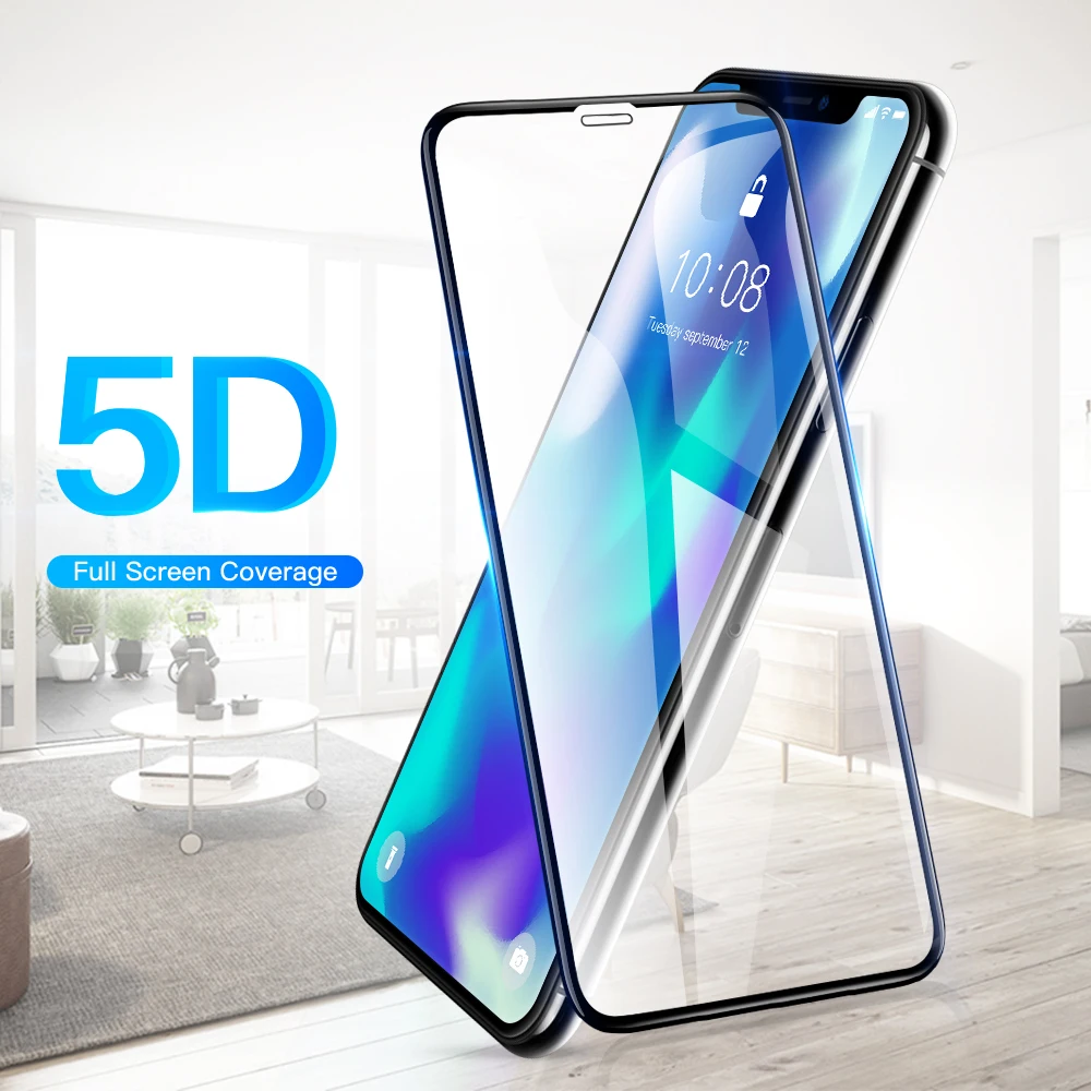  5D Gehärtetem Glas für iPhone 6 6 s Screen Protector 7 8 Plus Schutzhülle Protector Glas Volle Abde