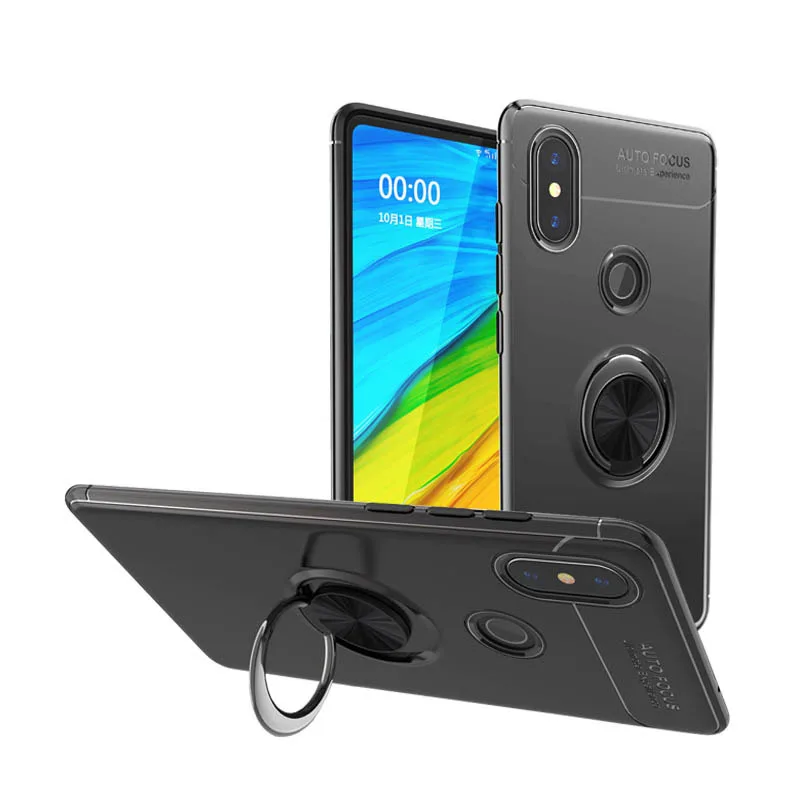 

Silicone Case For Xiaomi Mi A2 Case Soft Cover MAKEULIKE Protection Fundas For Xiaomi Mi 6X/A2 Case Capa With Ring