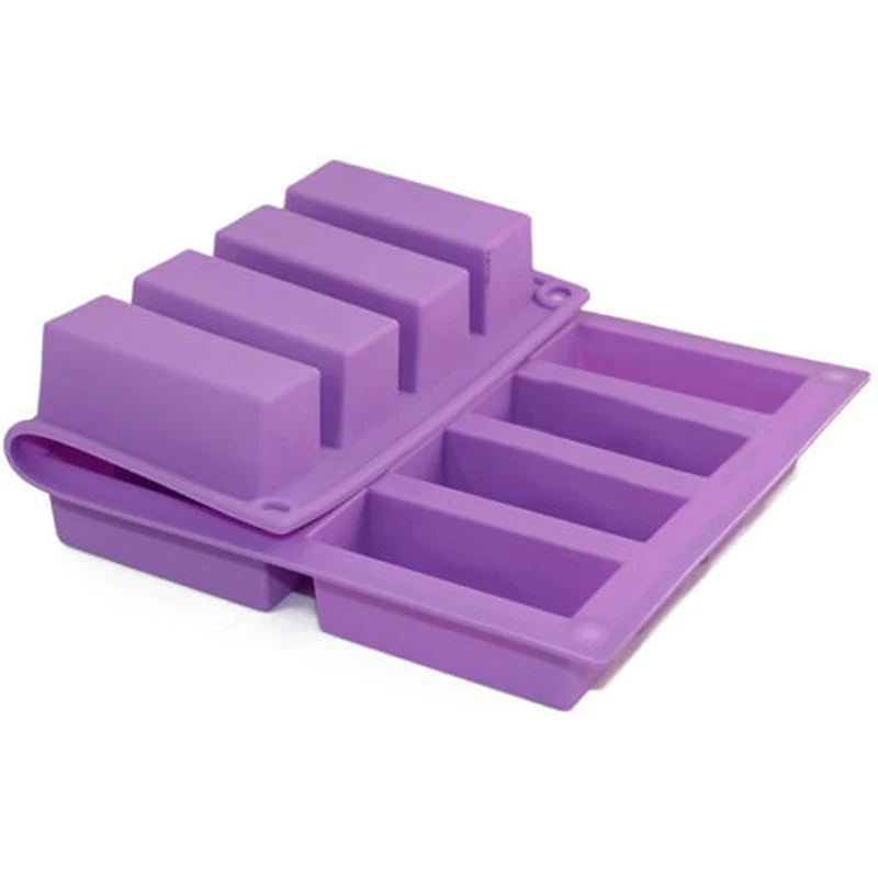 Newest 12-Cavity Rectangle Cake Silicone Mould Candy Chocolate Soap DIY Ice Cube Mold