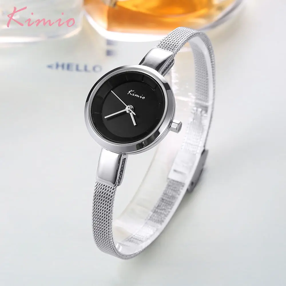 

Luxury Brand Kimio Fashion Dress Women Watches Ladies Wristwatches Small Dial Quartz Clock Waterproof Stainless Steel Bracelet