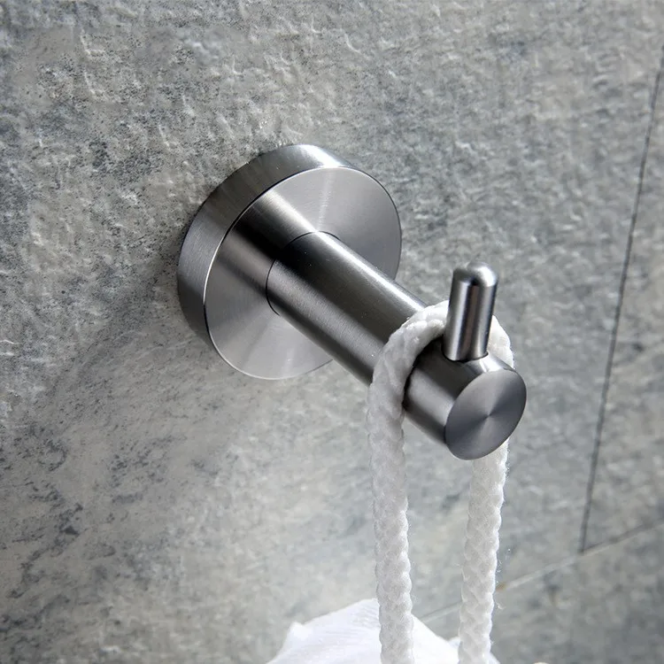 Rvs Kapstok Enkele Handdoek/Gewaad Kleding Haak voor Bad Keuken Garage