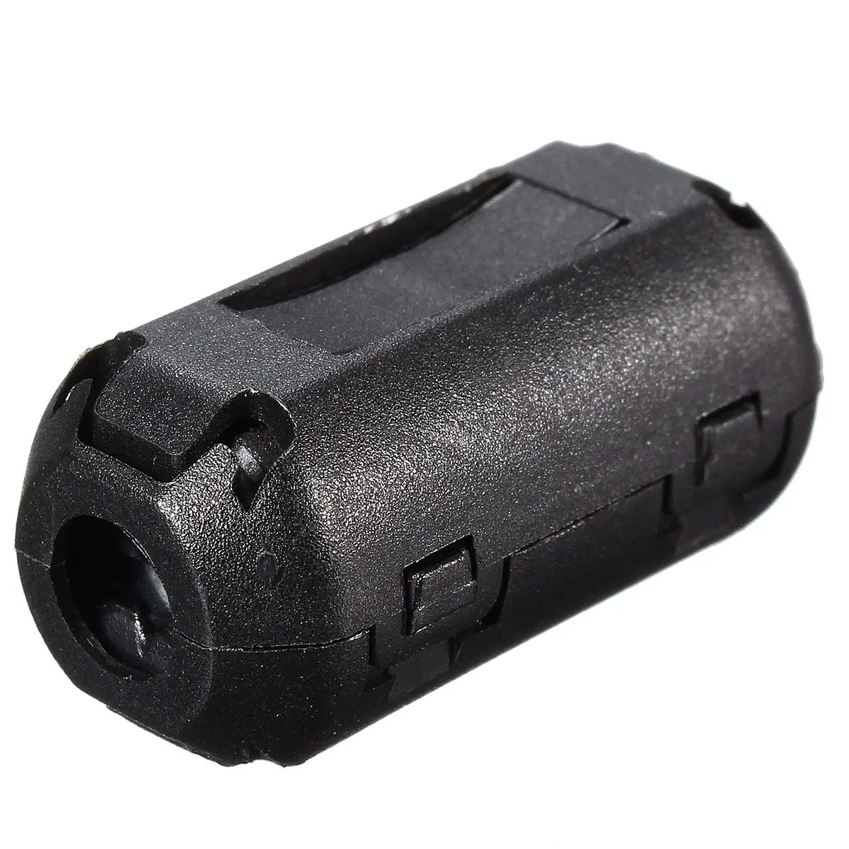 5 шт./лот черная пластиковая клипса на EMI RFI подавитель шума 5 мм кабель ферритовый сердечник фильтры съемные 25(L) x10(W) мм 5 мм