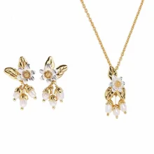 Amybaby модные дизайнерские жасминовые небесные васильковые подсолнухи женские серьги-гвоздики ювелирные изделия для вечерние